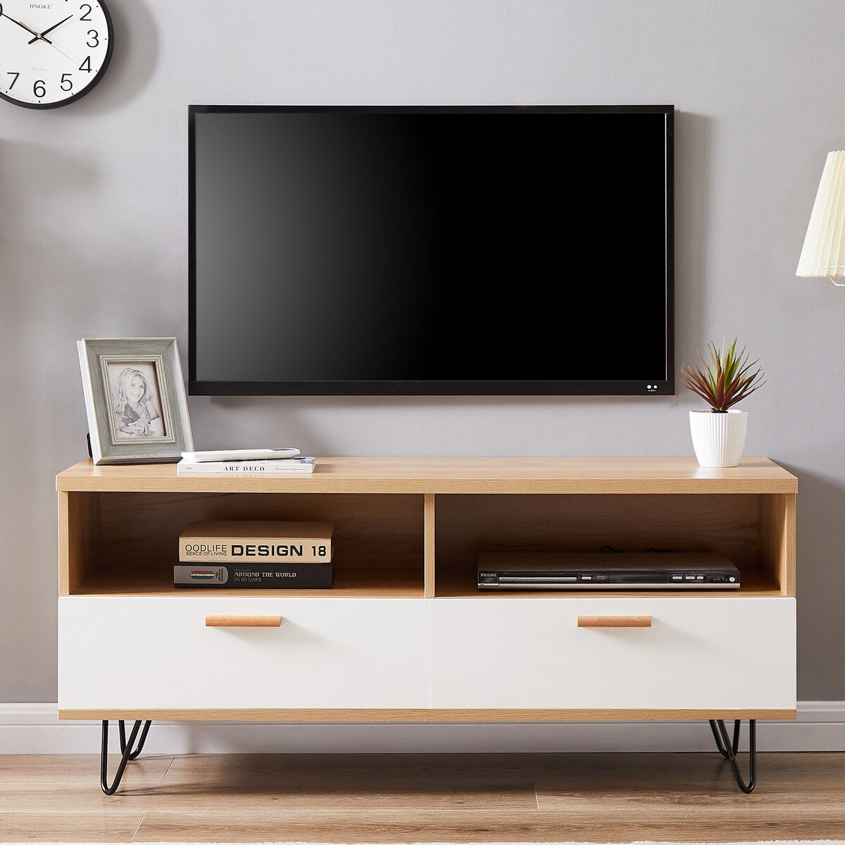 Morden TV Stand,high quality table top and wood grain color TV Cabinet