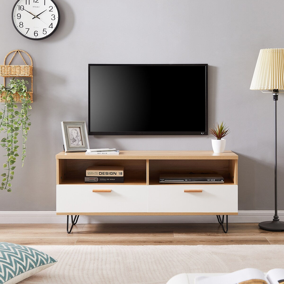 Morden TV Stand,high quality table top and wood grain color TV Cabinet