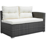 Mordern Outdoor Furniture Sofa Set with Large Storage Box Beige
