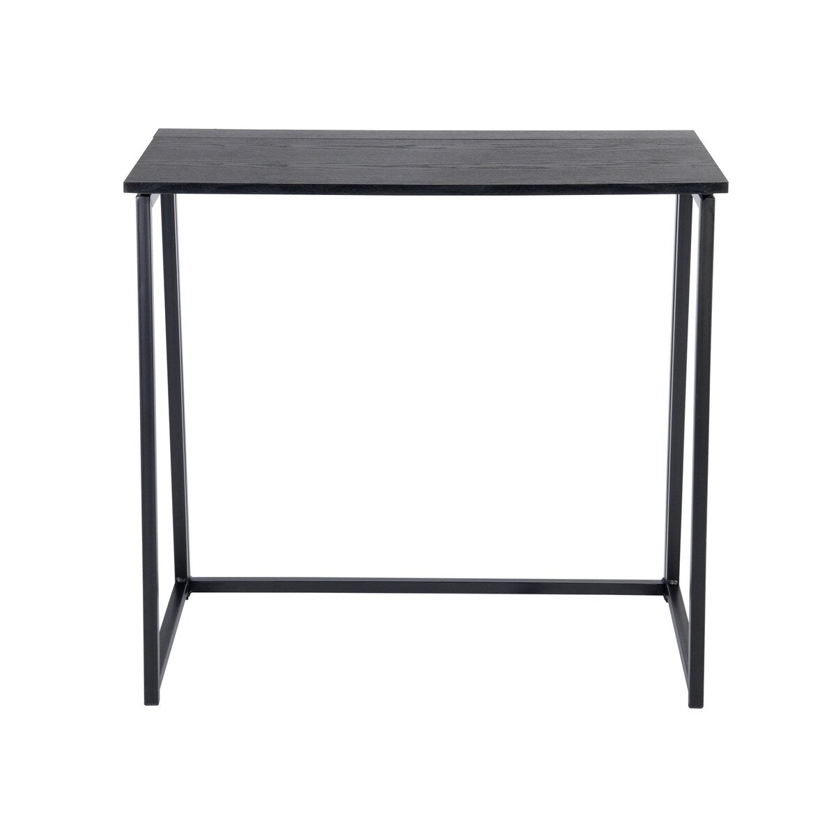 Mordern Rectangular Metal Computer Desk Black