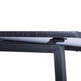 Mordern Rectangular Metal Computer Desk Black