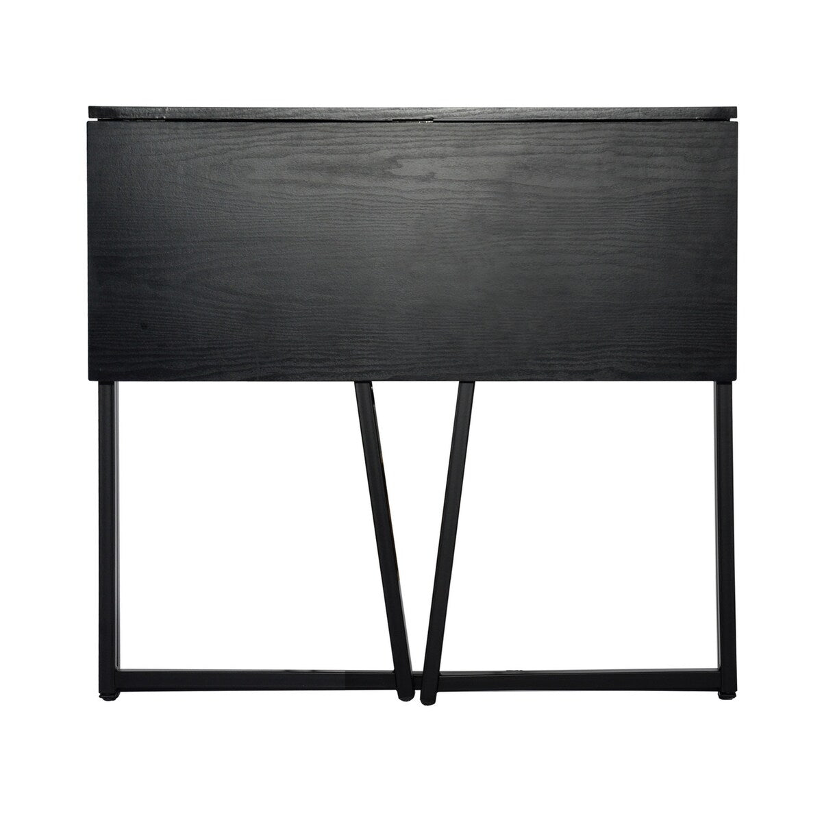 Mordern Rectangular Metal Computer Desk Black