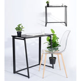 Mordern Rectangular Metal Computer Desk Black