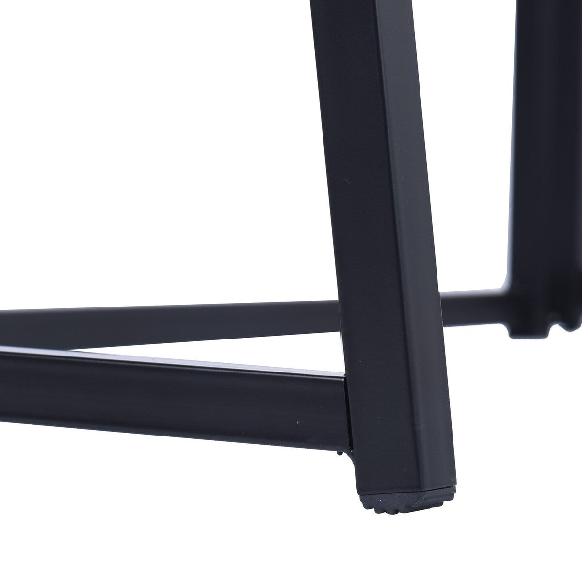 Mordern Rectangular Metal Computer Desk Black