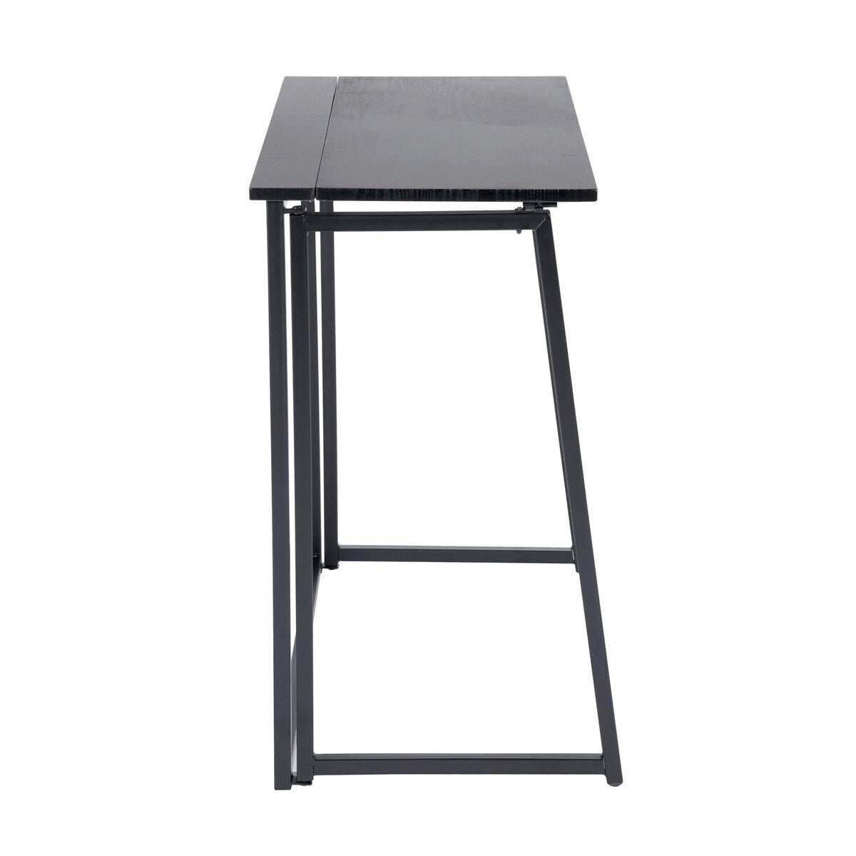 Mordern Rectangular Metal Computer Desk Black