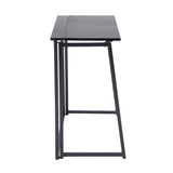 Mordern Rectangular Metal Computer Desk Black