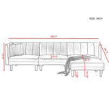 Mordern convertible sectional sofa bed