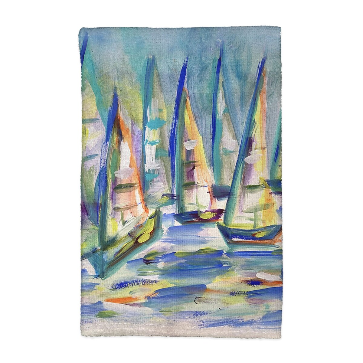 More Sailboats Kitchen Towel - 16x25