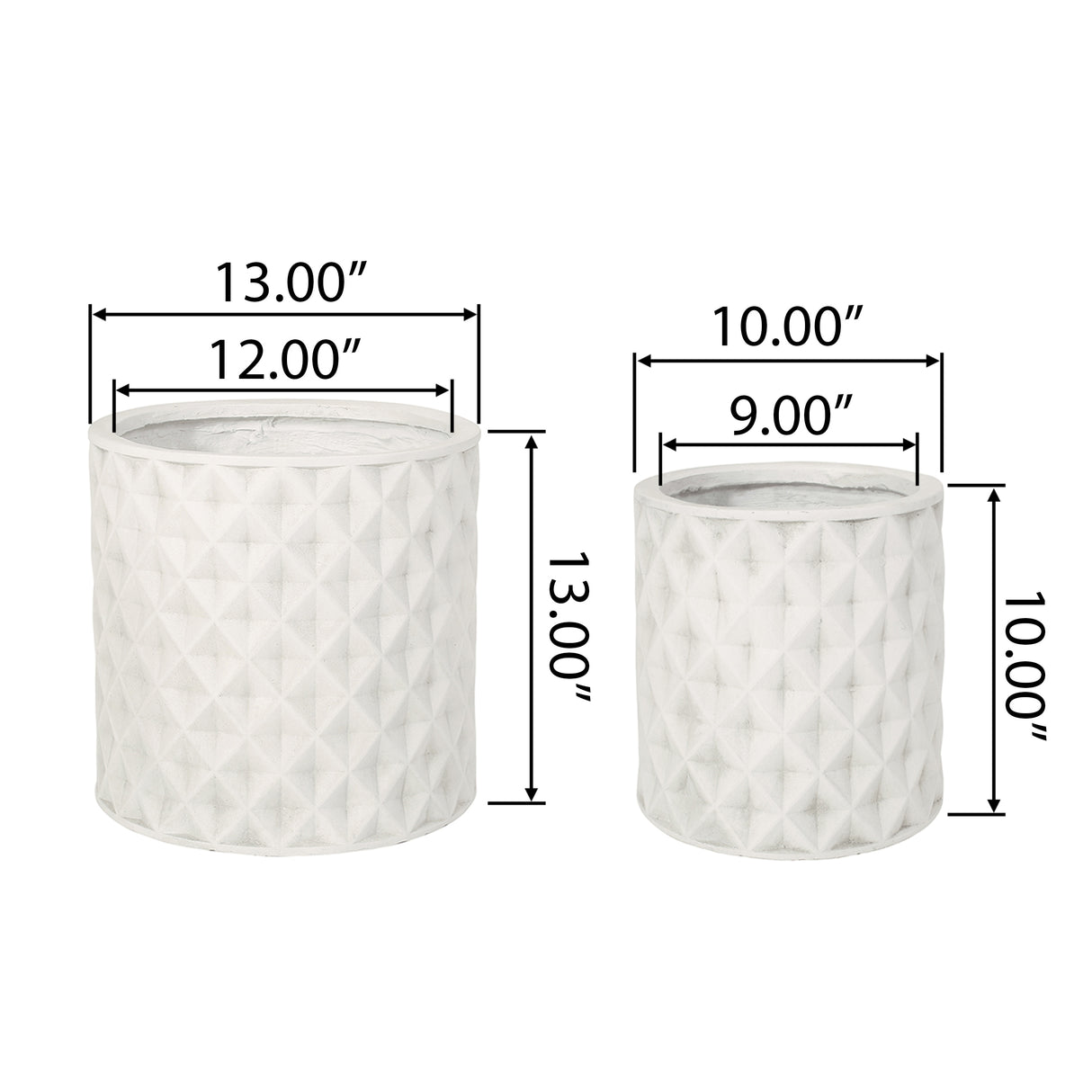 Moreno Outdoor Cast Stone Outdoor Small and Medium Planter Set by Christopher Knight Home