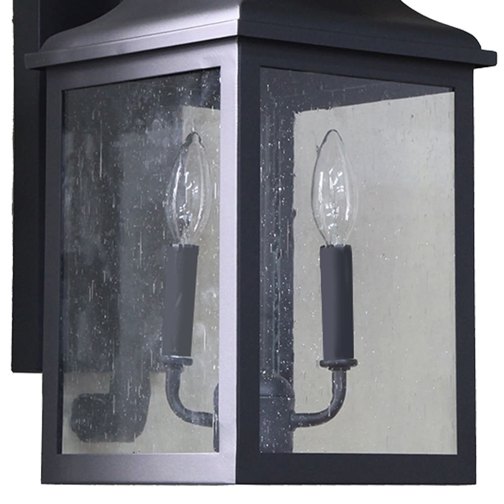 Morgan 2 Light Exterior Lighting in Black Finish