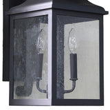 Morgan 2 Light Exterior Lighting in Black Finish