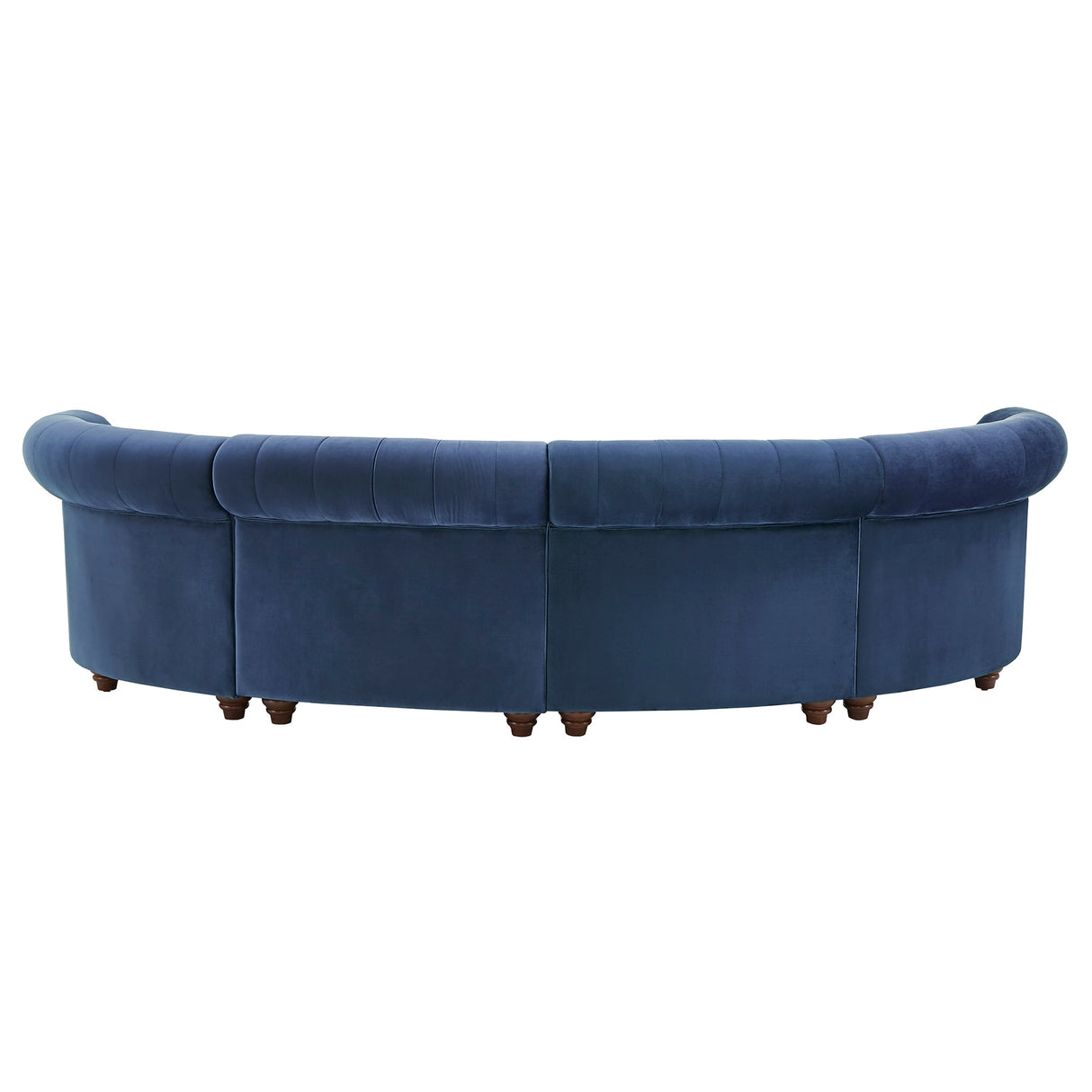 Morgan Velvet Scrolled 4-seat Curved Chesterfield Sofa by iNSPIRE Q Bold