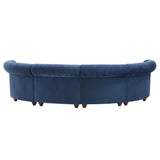 Morgan Velvet Scrolled 4-seat Curved Chesterfield Sofa by iNSPIRE Q Bold