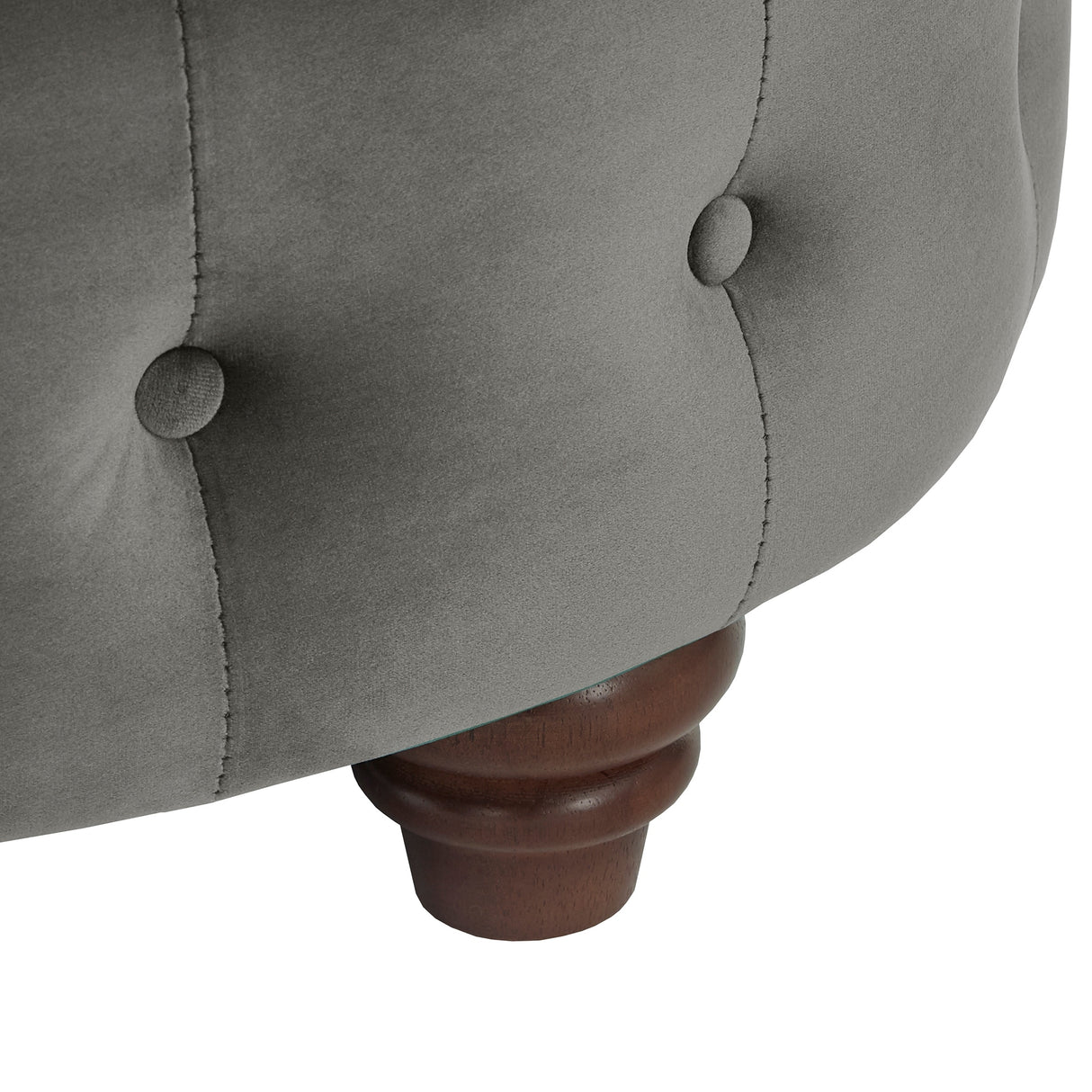 Morgan Velvet Scrolled 4-seat Curved Chesterfield Sofa by iNSPIRE Q Bold