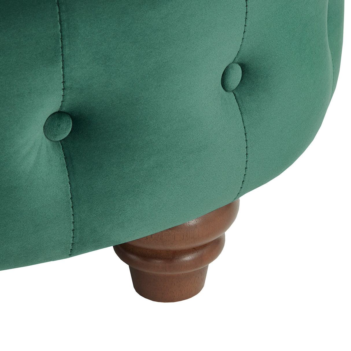 Morgan Velvet Scrolled 4-seat Curved Chesterfield Sofa by iNSPIRE Q Bold