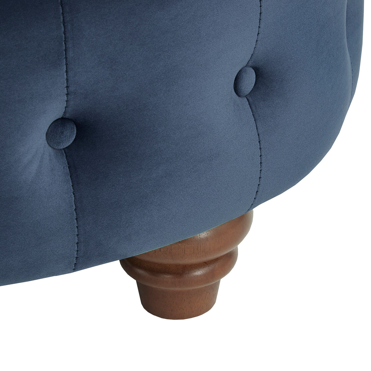 Morgan Velvet Scrolled 4-seat Curved Chesterfield Sofa by iNSPIRE Q Bold