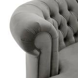 Morgan Velvet Scrolled 4-seat Curved Chesterfield Sofa by iNSPIRE Q Bold