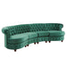 Morgan Velvet Scrolled 4-seat Curved Chesterfield Sofa by iNSPIRE Q Bold