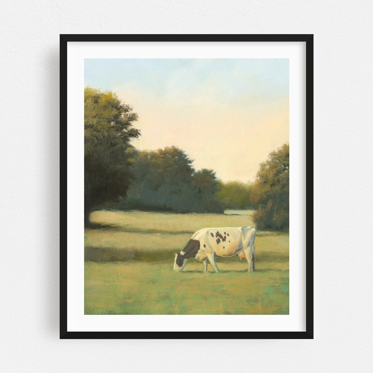 Morning Meadows I Illustrations Animals Cattle Art Print/Poster