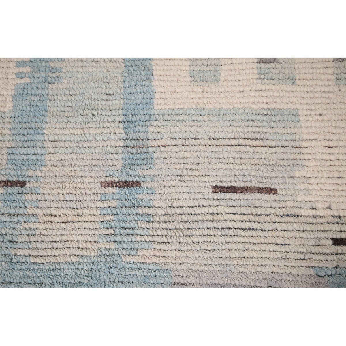 Moroccan Abstract Area Rug Handmade Multi-Color Wool Carpet - 8'10" x 12'0"