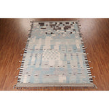 Moroccan Abstract Area Rug Handmade Multi-Color Wool Carpet - 8'10" x 12'0"
