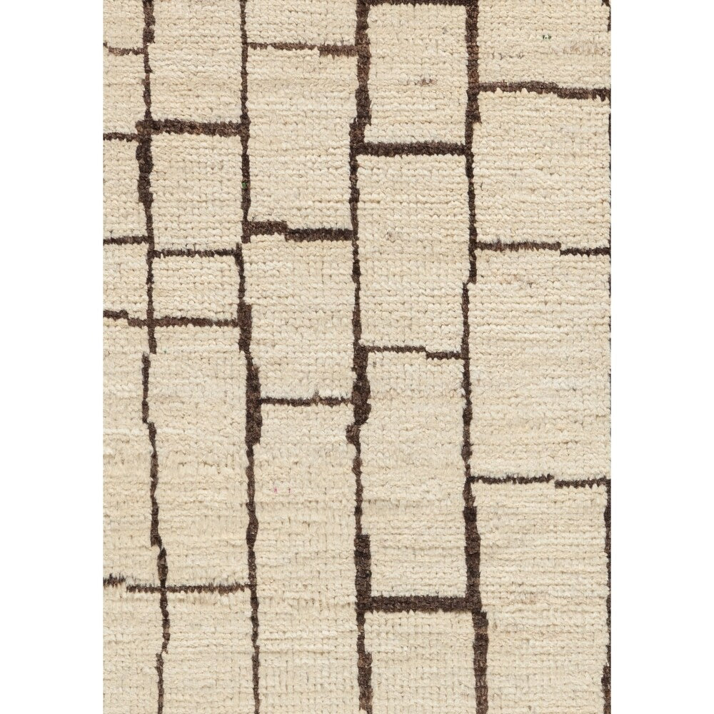 Moroccan Ivory Runner Rug - 3'7" x 11'9" Runner/Surplus