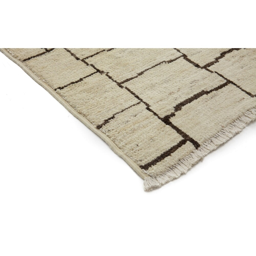 Moroccan Ivory Runner Rug - 3'7" x 11'9" Runner/Surplus