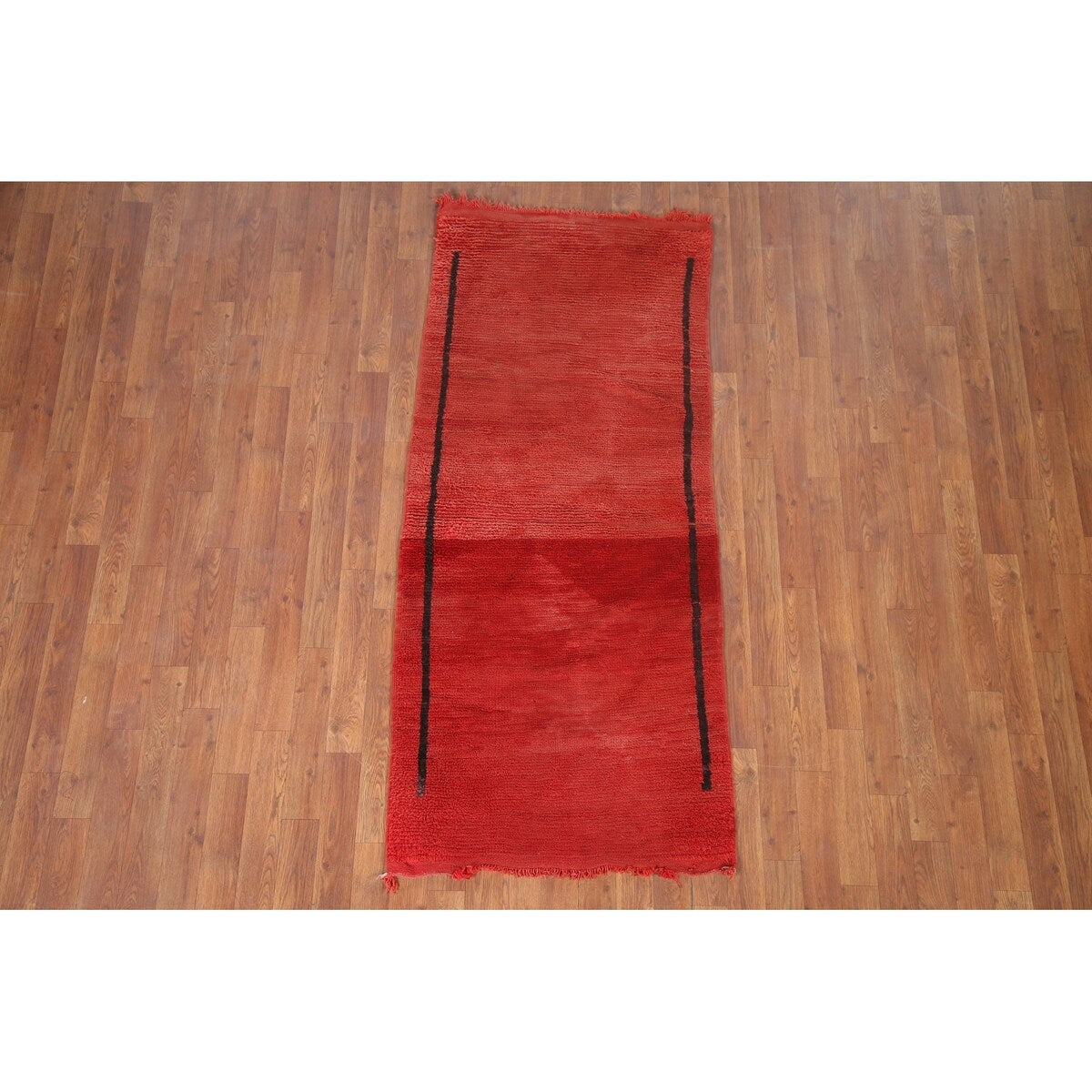 Moroccan Oriental Antique Area Rug Hand-knotted Wool Carpet - 2'7" x 5'9"