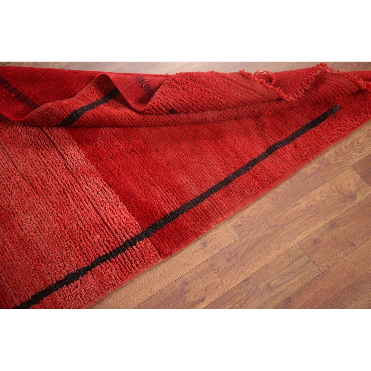 Moroccan Oriental Antique Area Rug Hand-knotted Wool Carpet - 2'7" x 5'9"