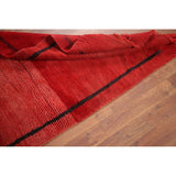 Moroccan Oriental Antique Area Rug Hand-knotted Wool Carpet - 2'7" x 5'9"