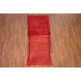 Moroccan Oriental Antique Area Rug Hand-knotted Wool Carpet - 2'7" x 5'9"