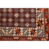 Moroccan Tribal Hand Knotted Wool Oriental Geometric Area Rug - 4'9" x 2'6"