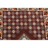 Moroccan Tribal Hand Knotted Wool Oriental Geometric Area Rug - 4'9" x 2'6"