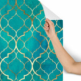 Moroccan Watercolor Waves Removable Wallpaper - 24'' inch x 10'ft