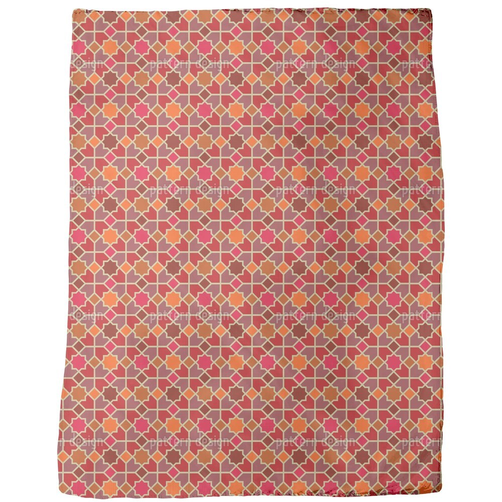 Morocco Red Fleece Blanket