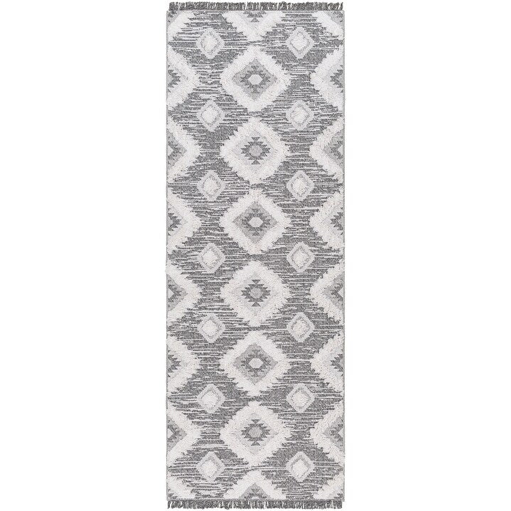 Livabliss Morocotton Boho Diamond Cotton Area Rug