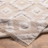 Livabliss Morocotton Boho Diamond Cotton Area Rug