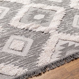 Livabliss Morocotton Boho Diamond Cotton Area Rug
