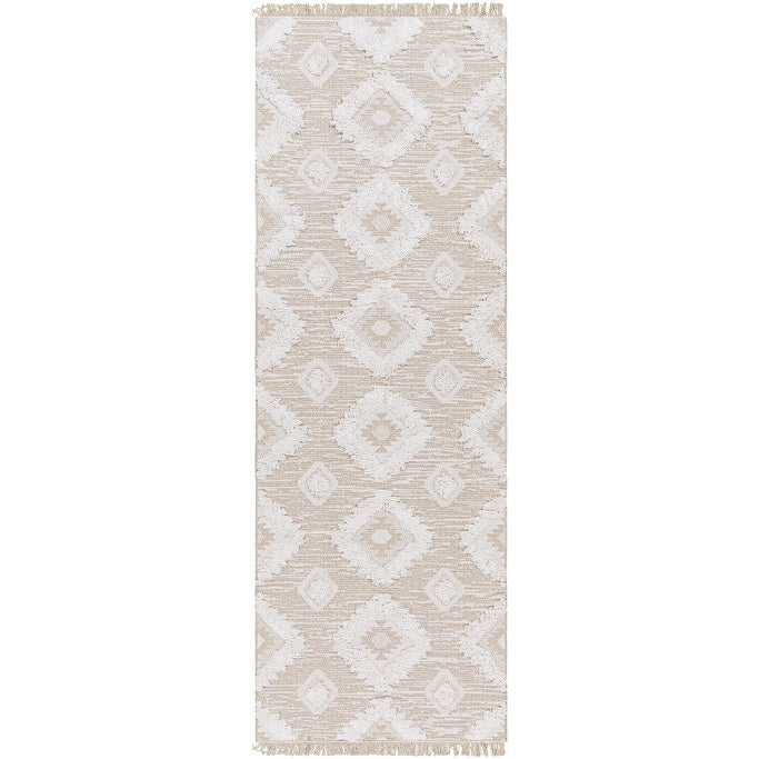 Livabliss Morocotton Boho Diamond Cotton Area Rug
