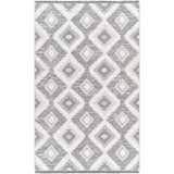 Livabliss Morocotton Boho Diamond Cotton Area Rug