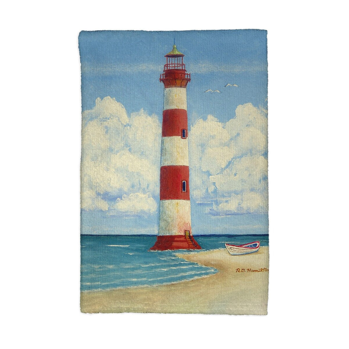 Morris Island and Lighthouse, SC Kitchen Towel - 16x25