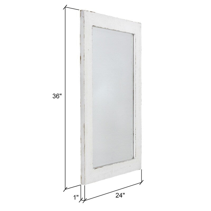 Morris Wall Mirror - White 36 x 24 - 36"h x 24"w x 1"d