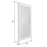 Morris Wall Mirror - White 36 x 24 - 36"h x 24"w x 1"d
