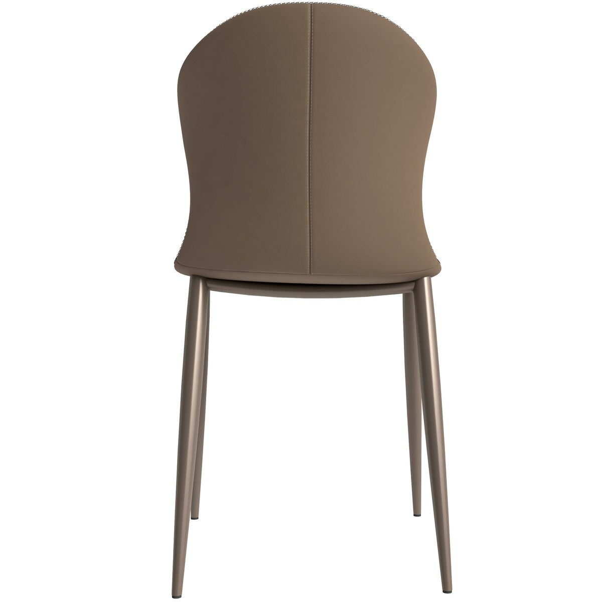 Mosaic Modern Upholstered Fabric Dining Chair with Metal Legs by LeisureMod