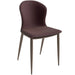 Mosaic Modern Upholstered Fabric Dining Chair with Metal Legs by LeisureMod