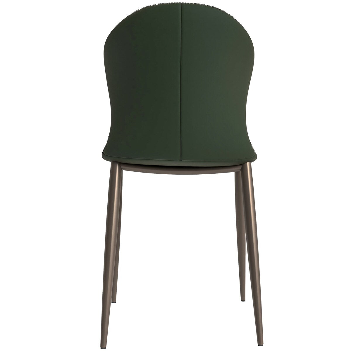 Mosaic Modern Upholstered Fabric Dining Chair with Metal Legs by LeisureMod