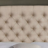 Isabella Diamond Tufted Wingback Upholstered Platform Bed