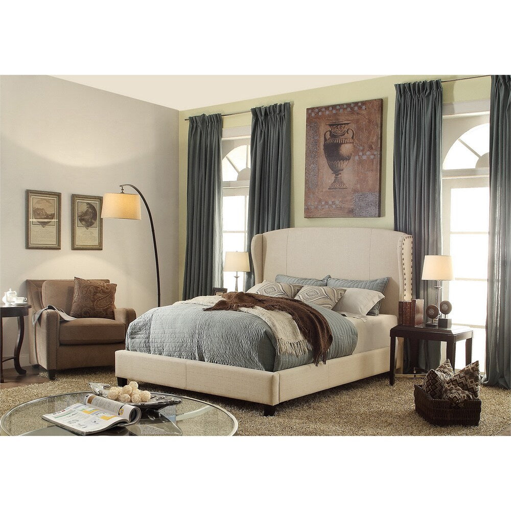 Moser Bay Furniture Chavelle Wingback Upholstered Bed