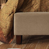 Moser Bay Furniture Ricca Mocha Queen Upholstered Platform Bed
