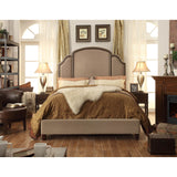 Moser Bay Furniture Ricca Mocha Queen Upholstered Platform Bed